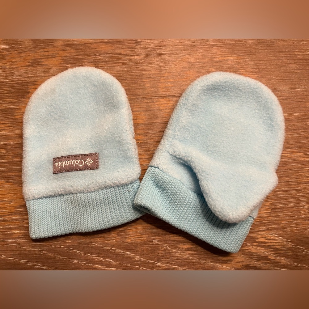 Baby Blue Infant Mittens